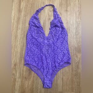 La SENZA Violet Floral Lace Bodysuit